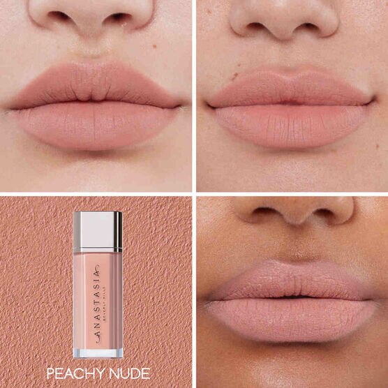 Batom Líquido Anastasia Beverly Hills Lip Velvet PEACHY NUDE